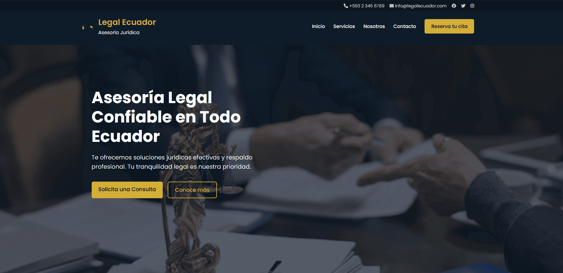 Landing Page Legal