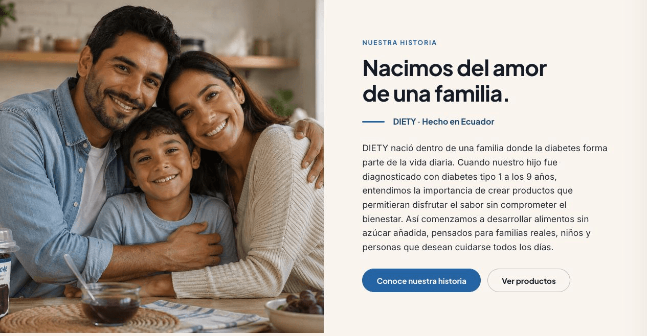 Historia de marca · DIETY Ecuador