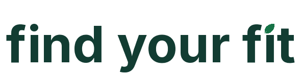 Logotipo Find Your Fit con la hoja sobre la i